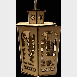 Julelanterne i tr model 1