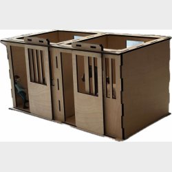 Stald - Lavet p laser i 3mm krydsfiner