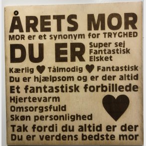 Citat p lavet p laser i 3mm krydsfiner