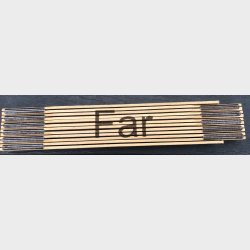 Tommestok, med valgfri tekst