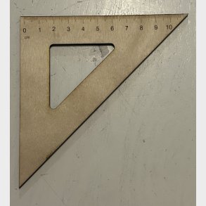 Tegne trekant  i 3mm krydsfiner