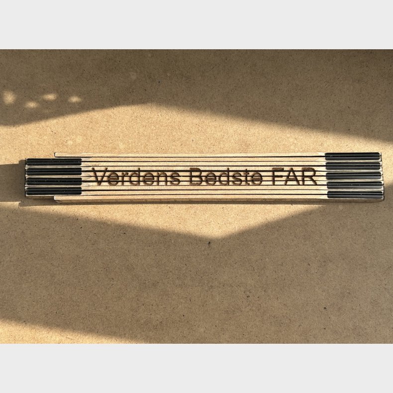 Tommestok "Verdens bedste far"