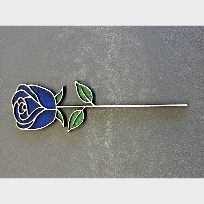 Rose p� stilk - Lyse bl�