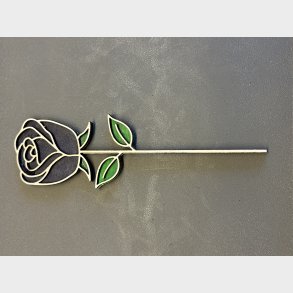 Rose p� stilk - M�rke bl�