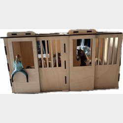 Stald - Lavet p laser i 3mm krydsfiner