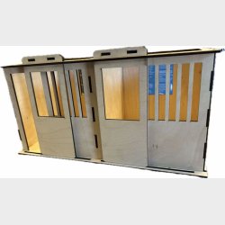 Stald - Lavet p laser i 3mm krydsfiner