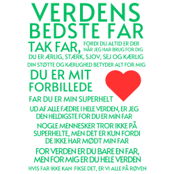 personlig plakat "Far" printet p let karton 140gr  A3