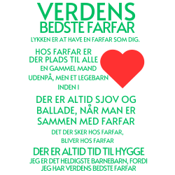 personlig plakat "Far" printet p let karton 140gr  A3