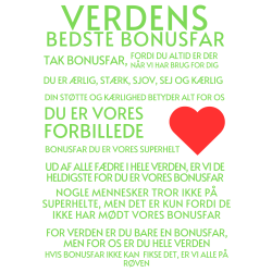 personlig plakat "Far" printet p let karton 140gr  A3