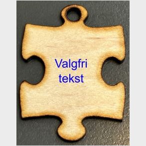 Brik m/valgfri tekst  Lavet p laser i 3mm krydsfiner 