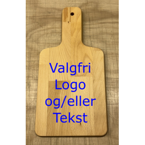 Skrebrt med egen tekst/logo  30 x 15 cm